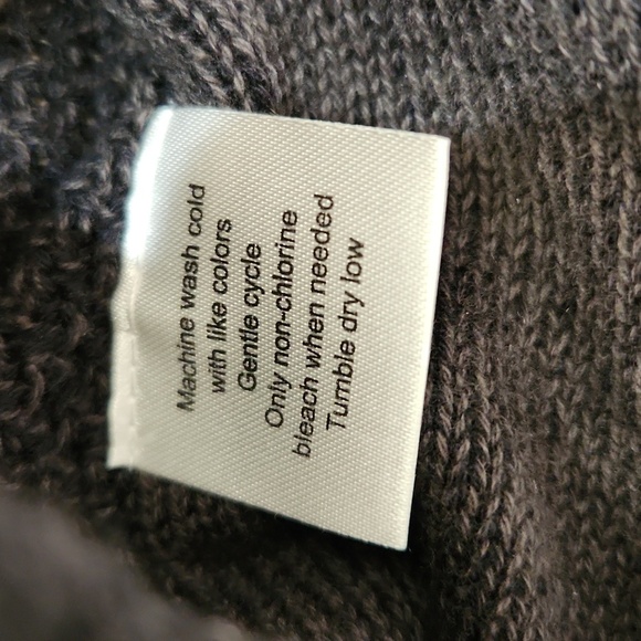 VINTAGE PRONTO UOMO 100% Cotton Black/Gray Cardigan, Mens Medium  ( listing as) - Picture 4 of 4